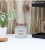 Frosted 700ml Glass (Set Of 6) Kitchen Storage with Gold Lid (Free Replacement of Lids)