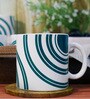 (Set of 2) 180ml Circular Design Ceramic Coffee Mug