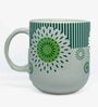 Green 180 ml Ceramic Atomic Star (Set of 6) Tea Cup Set