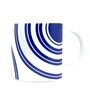 Blue 180 ml Ceramic Circular (Set of 6) Coffee Mug