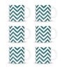 Green 180 ml Ceramic Zig Zag (Set of 6) Tea Cup Set