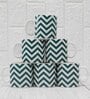 Green 180 ml Ceramic Zig Zag (Set of 6) Tea Cup Set