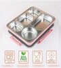 Pink 900ml Stainless Steel Rectangle Lunch Box