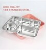 Pink 900ml Stainless Steel Rectangle Lunch Box
