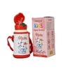 Kitten Red 550ml Stainless Steel Double Walled Vacuum Insulated Kids Water Bottle