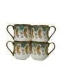 Green 180 ml Ceramic Royal (Set of 4) Tea Cup Set