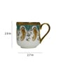 Green 180 ml Ceramic Royal (Set of 4) Tea Cup Set