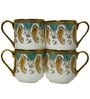 Green 180 ml Ceramic Royal (Set of 4) Tea Cup Set
