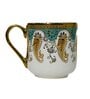 Green 180 ml Ceramic Royal (Set of 4) Tea Cup Set