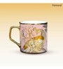 Pink 180 ml Ceramic Peacock (Set of 4) Tea Cup Set