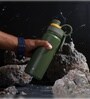 AquaBurst SportSip Oilve Green 680ml Stainless Steel Vacuum Insulated Water Bottle