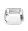 Femora Stainless Steel Container Multipurpose Lunch Box Set for Office, Green, Square-350 ml (2 Container).