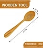 Brown Handmade Wooden Non-stick Serving Spoon