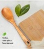 Brown Handmade Wooden Non-stick Serving Spoon