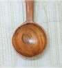 Brown Handmade Wooden Non-stick Laddle