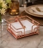 Rose Gold Fence Tissue Holder