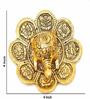 Feng Shui Tortoise with Plate Alumiunium Figurine (Gold)
