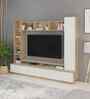 Fenily TV Unit In European Oak & White Finish