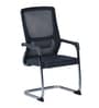 Fenton Mesh Visitor Chair in White Black Colour