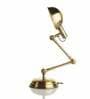 Malan Antique Gold Adjustable Study Lamp With Iron & Brass Base