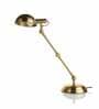 Malan Antique Gold Adjustable Study Lamp With Iron & Brass Base