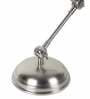 Small Antique Silver Adjustable Study Lamp With Iron & Brass Base