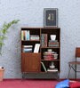 Laax Solid Wood Book Shelf In Premium Acacia Finish