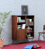 Laax Solid Wood Book Shelf In Premium Acacia Finish