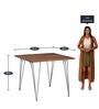 Ferme Solid Wood 4 Seater Dining Set in Premium Acacia Finish
