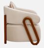 Fermo Fabric Lounge Chair in Beige Colour