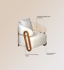 Fermo Fabric Lounge Chair in Beige Colour