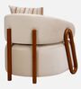 Fermo Fabric Lounge Chair in Beige Colour