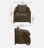 Fermo Fabric Lounge Chair in Brown Colour Fermo Fabric Lounge Chair in Brown Colour