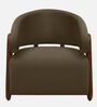 Fermo Fabric Lounge Chair in Brown Colour Fermo Fabric Lounge Chair in Brown Colour