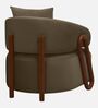 Fermo Fabric Lounge Chair in Brown Colour Fermo Fabric Lounge Chair in Brown Colour