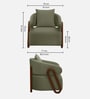 Fermo Fabric Lounge Chair in Green Colour Fermo Fabric Lounge Chair in Green Colour