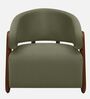 Fermo Fabric Lounge Chair in Green Colour Fermo Fabric Lounge Chair in Green Colour