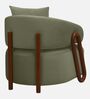 Fermo Fabric Lounge Chair in Green Colour Fermo Fabric Lounge Chair in Green Colour
