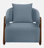Fermo Fabric Lounge Chair in Blue Colour Fermo Fabric Lounge Chair in Blue Colour