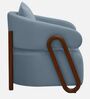 Fermo Fabric Lounge Chair in Blue Colour Fermo Fabric Lounge Chair in Blue Colour
