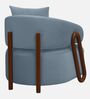 Fermo Fabric Lounge Chair in Blue Colour Fermo Fabric Lounge Chair in Blue Colour