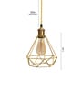 Fermo Gold Metal Hanging Light