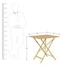 Fermob Bistro set of 2 chairs in Honey colour with Square Table