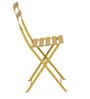 Fermob Bistro set of 2 chairs in Honey colour with Square Table