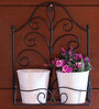 Fern Leaf (Set Of 2) Metal Wall Planter Pot