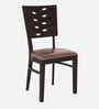 Fern Solid Wood Dining Chair In ErBrown Finish