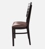 Fern Solid Wood Dining Chair In ErBrown Finish