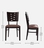 Fern Solid Wood Dining Chair In ErBrown Finish