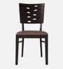Fern Solid Wood Dining Chair In ErBrown Finish