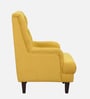 Fernand Fabric Full Back Lounge Chair In Mustard Yellow Colour